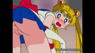 Young Sailormoon and hentai stars sex